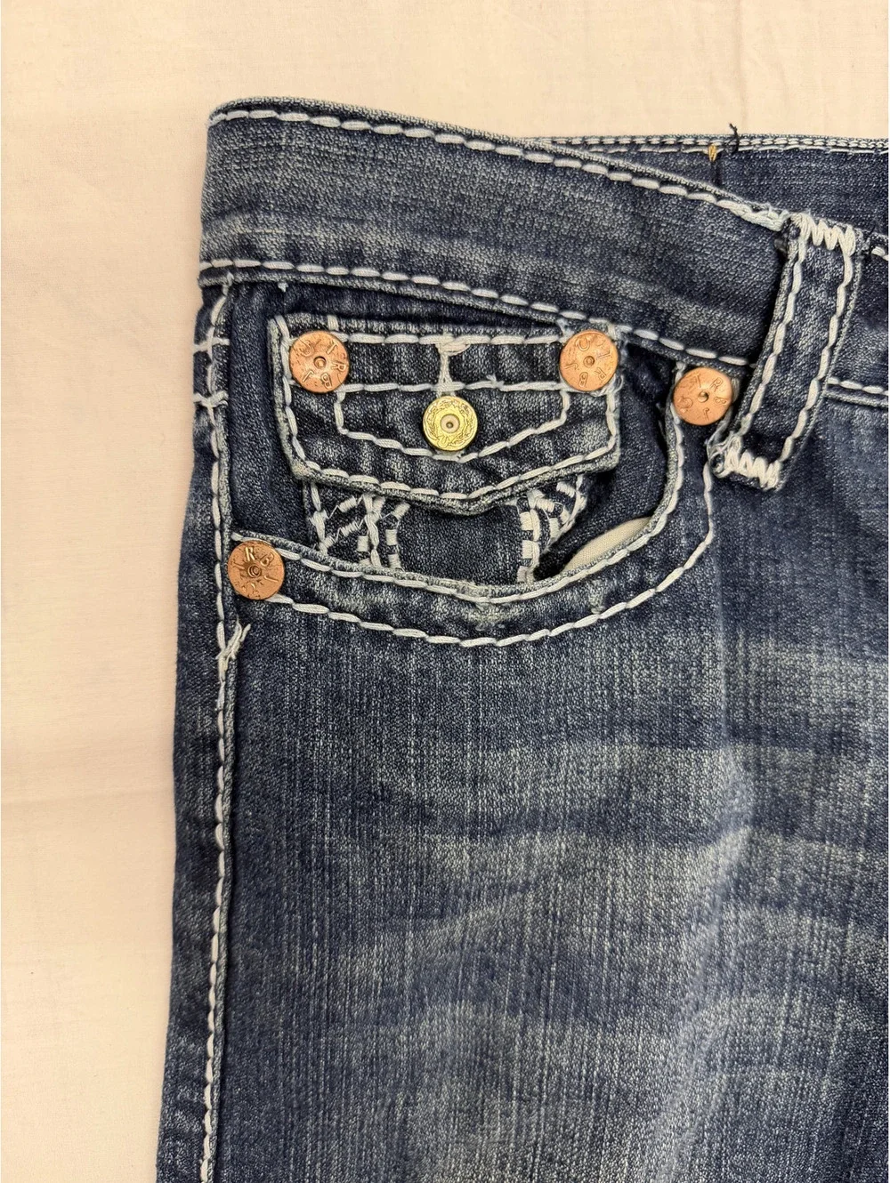 True Religion Brand Jeans Men's Blue Denim Jeans Size 30 Made in USA